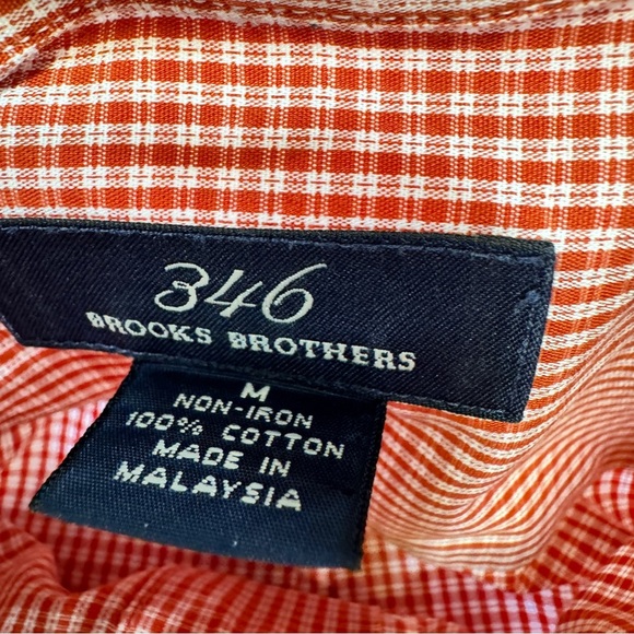 Brooks Brothers Shirt Mens Medium Button Down Purple And Red Check Lot of 2 - Picture 4 of 13